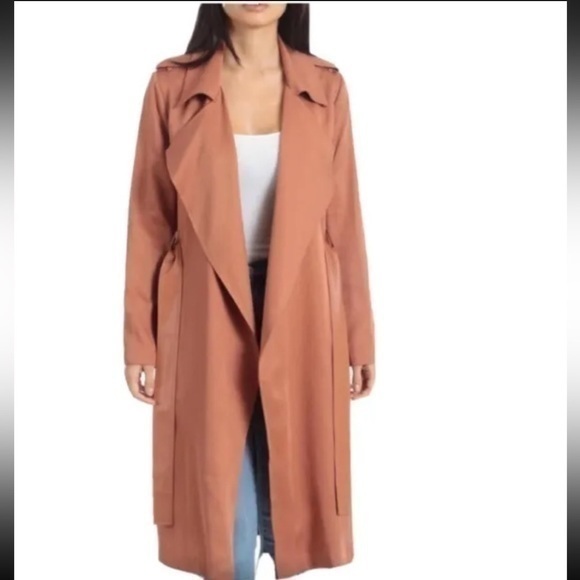 Badgley Mischka Jackets & Blazers - Badgley Mischka Angelina Trench Coat Cedar